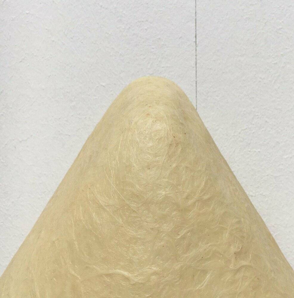 Mid-Century Minimalist Triangular Ceiling Lamp in Fibreglass, 1960s