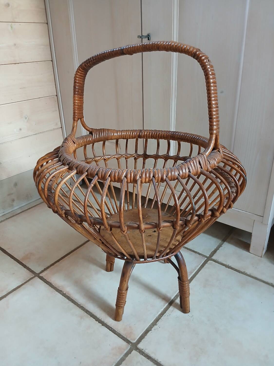 Panier à couture vintage