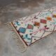 Handwoven coloured wool rug, 190 x 90 cm - R320