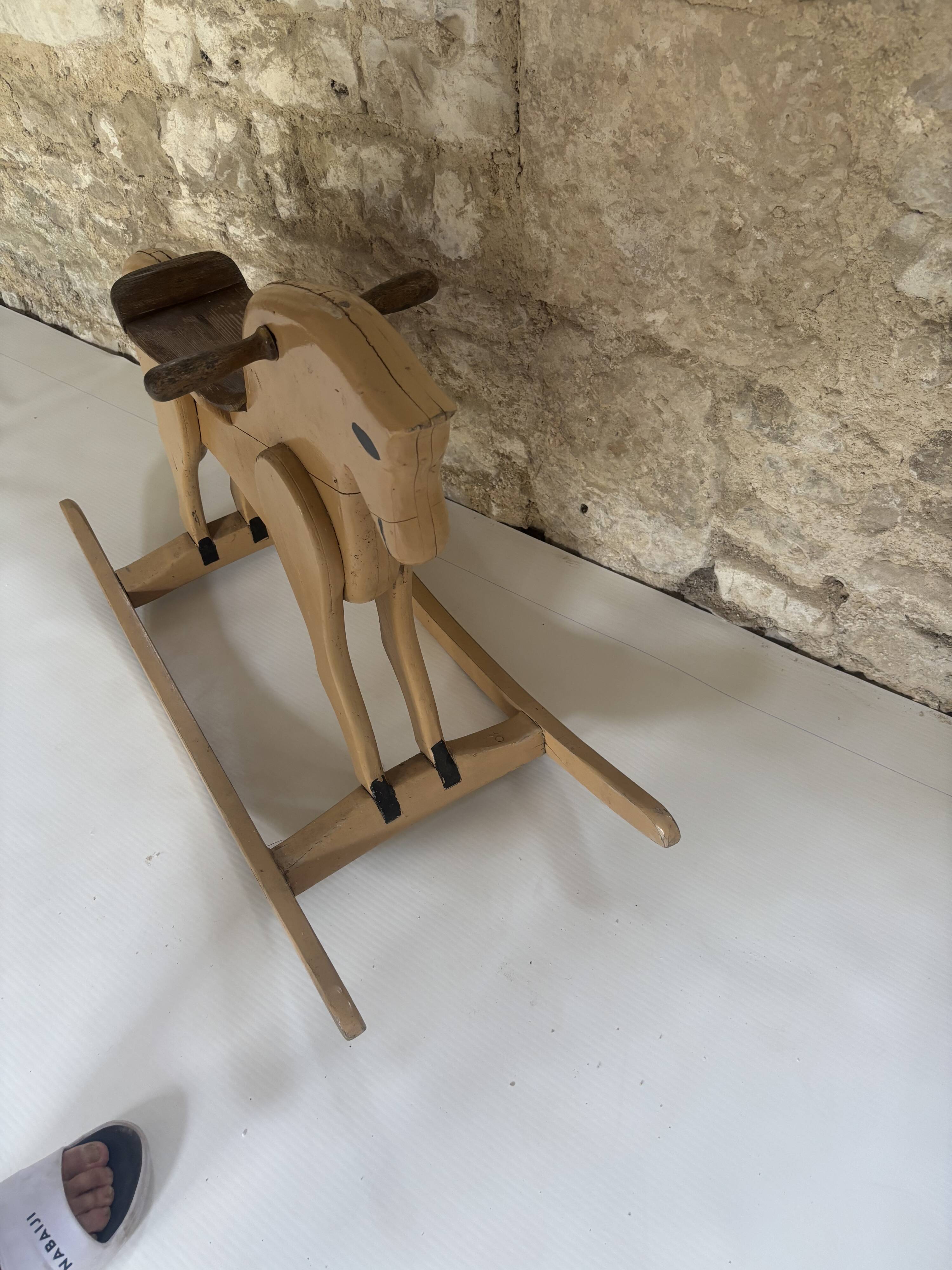 Wooden Rocking Horse – Folk Art