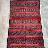 Moroccan Kilim Zemmour rug red - 150 x 285 cm