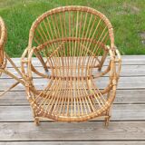 1960 rattan armchair