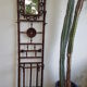 Bamboo-carved wooden coat/dressing room door. Period around 1900-1920