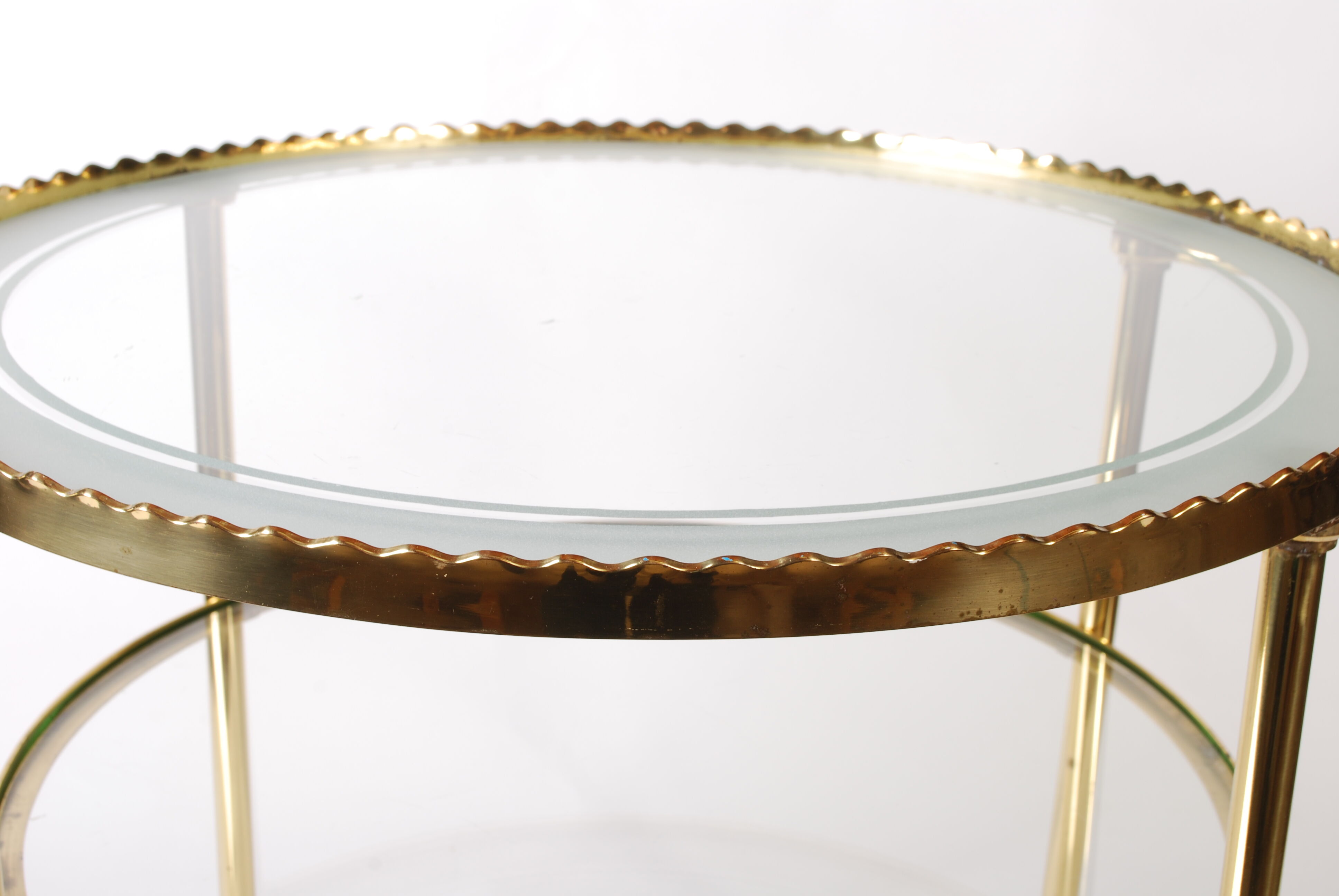 Mid century polished brass serving drinks trolley, 1930's cocktail bar cart