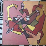 Modern painting cubism style