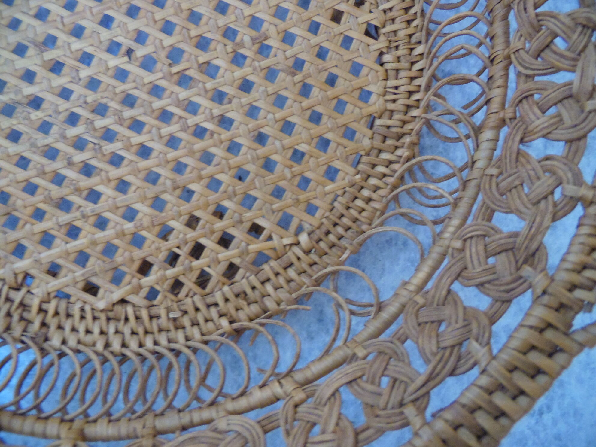 Baskets, wicker and caning, wall decoration