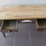 Raw metal industrial desk