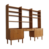 Vintage oak standing wall unit