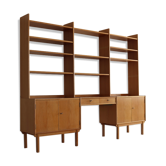 Vintage oak standing wall unit