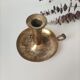 Brass cellar rat candle holder