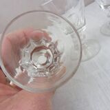 Lot of 5 liquor glasses Caton model, Saint Louis