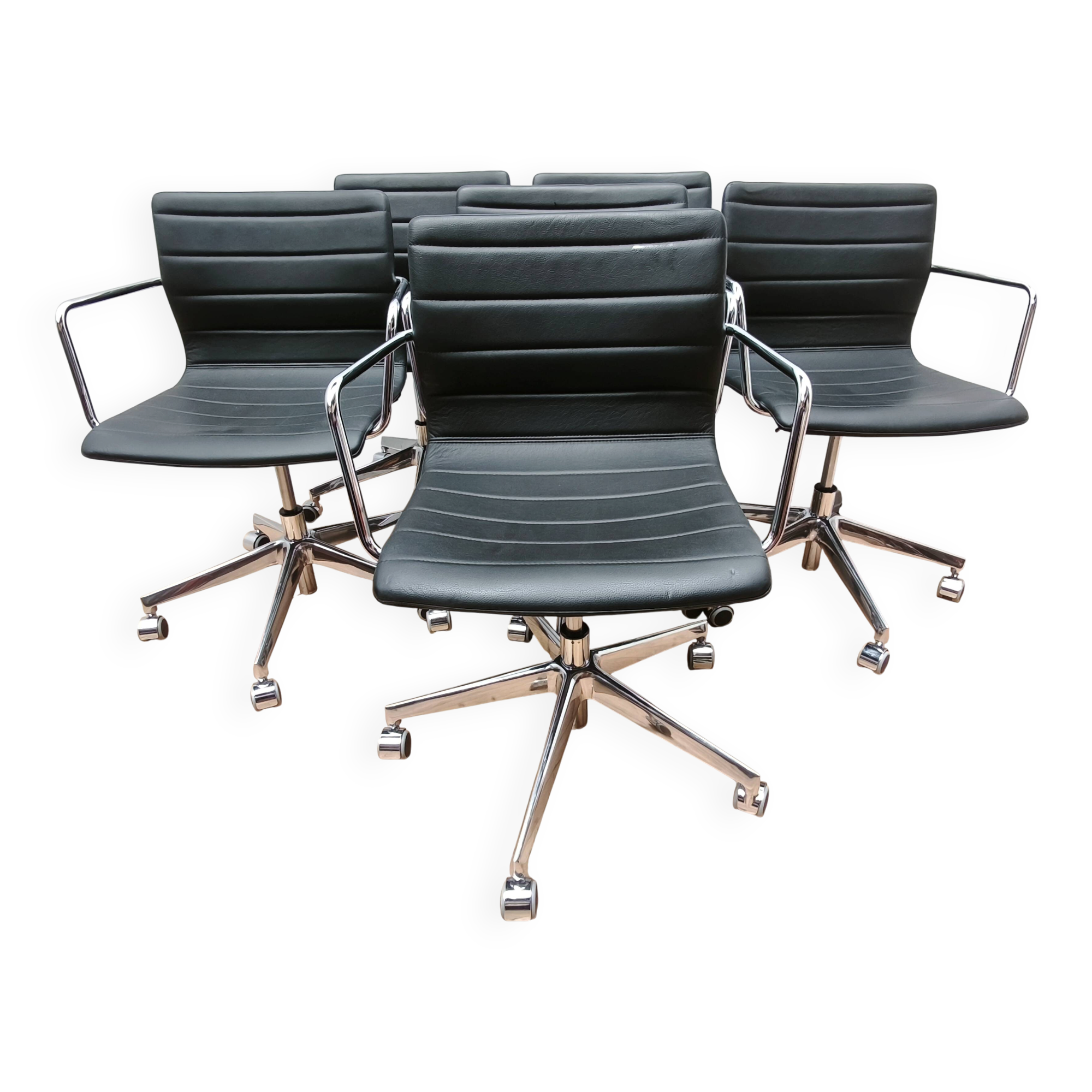 Set of 6 Diemme office chairs