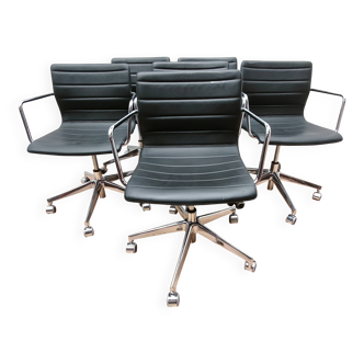Set of 6 Diemme office chairs