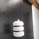 Vintage opaline suspension