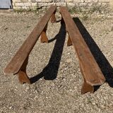 Pair of wooden benches