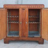 Butcher's buffet ice chest from the Art Deco period in oak