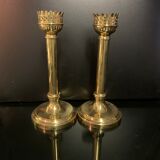Pair of vintage candle holders