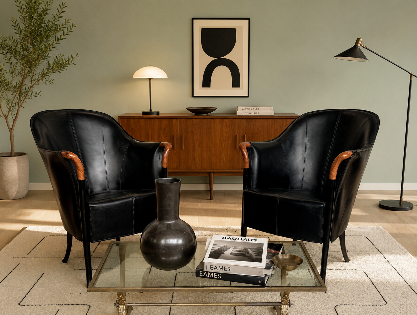 2 designer armchairs by Umberto Asnago for Giorgetti Italy