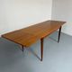 Table à manger extensible en teck design scandinave des années 1960