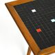 Beautiful long Mid Century walnut wood coffee table with a mosaic surface