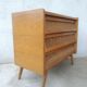 Vintage dresser rattan compass feet
