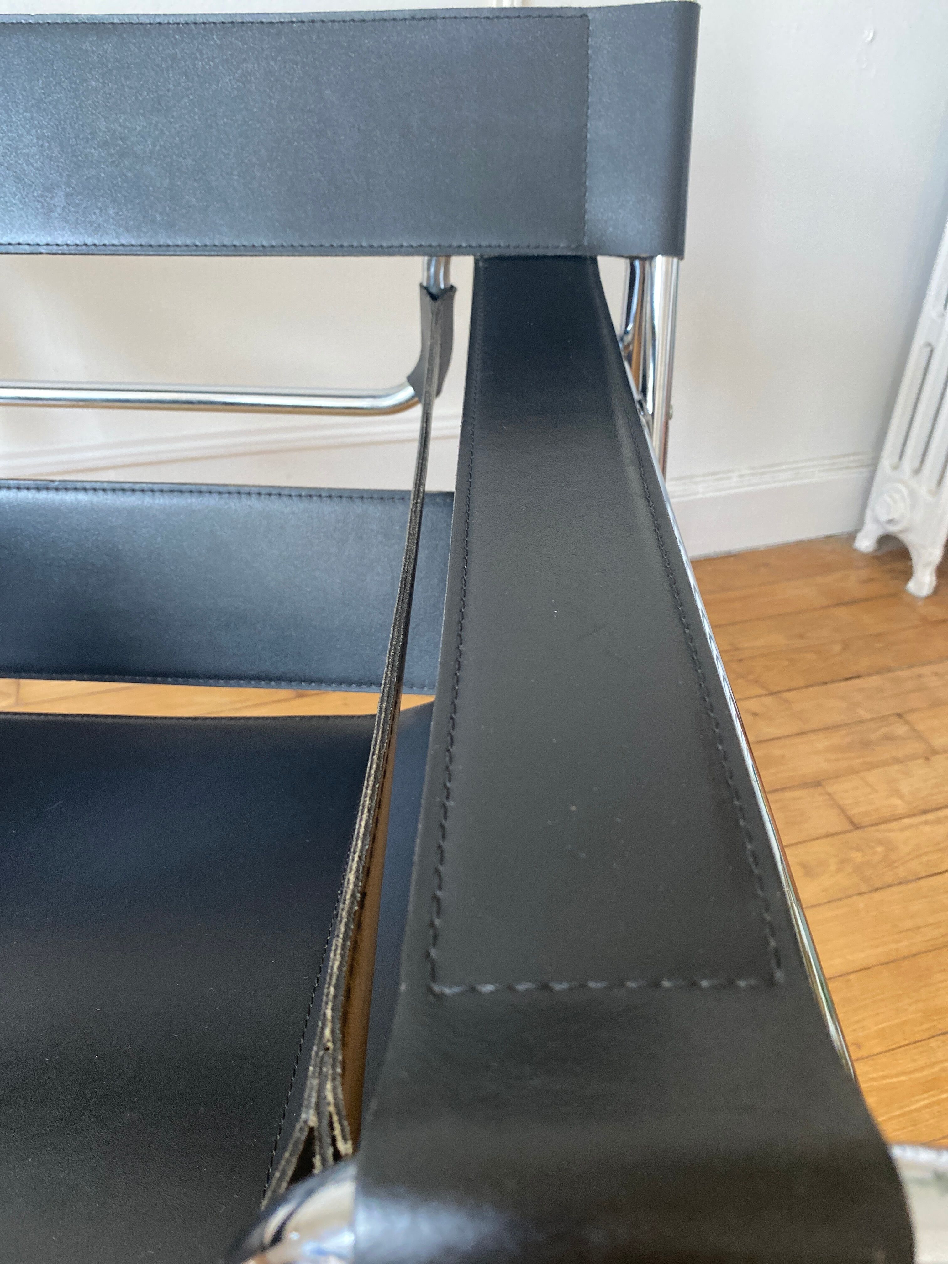 Wassily armchair by Marcel Breuer Habitat 1980 edition