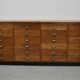 Dutch Oak Apothecary / Filing Cabinet or Sideboard, 1950s