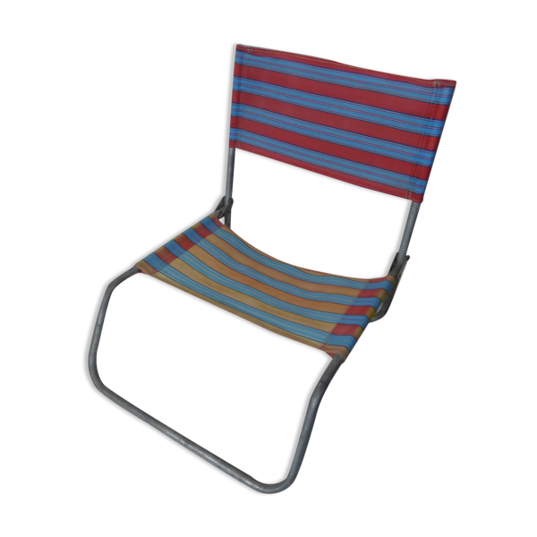 Chaise de plage camping vintage