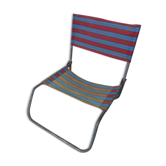 Chaise de plage camping vintage