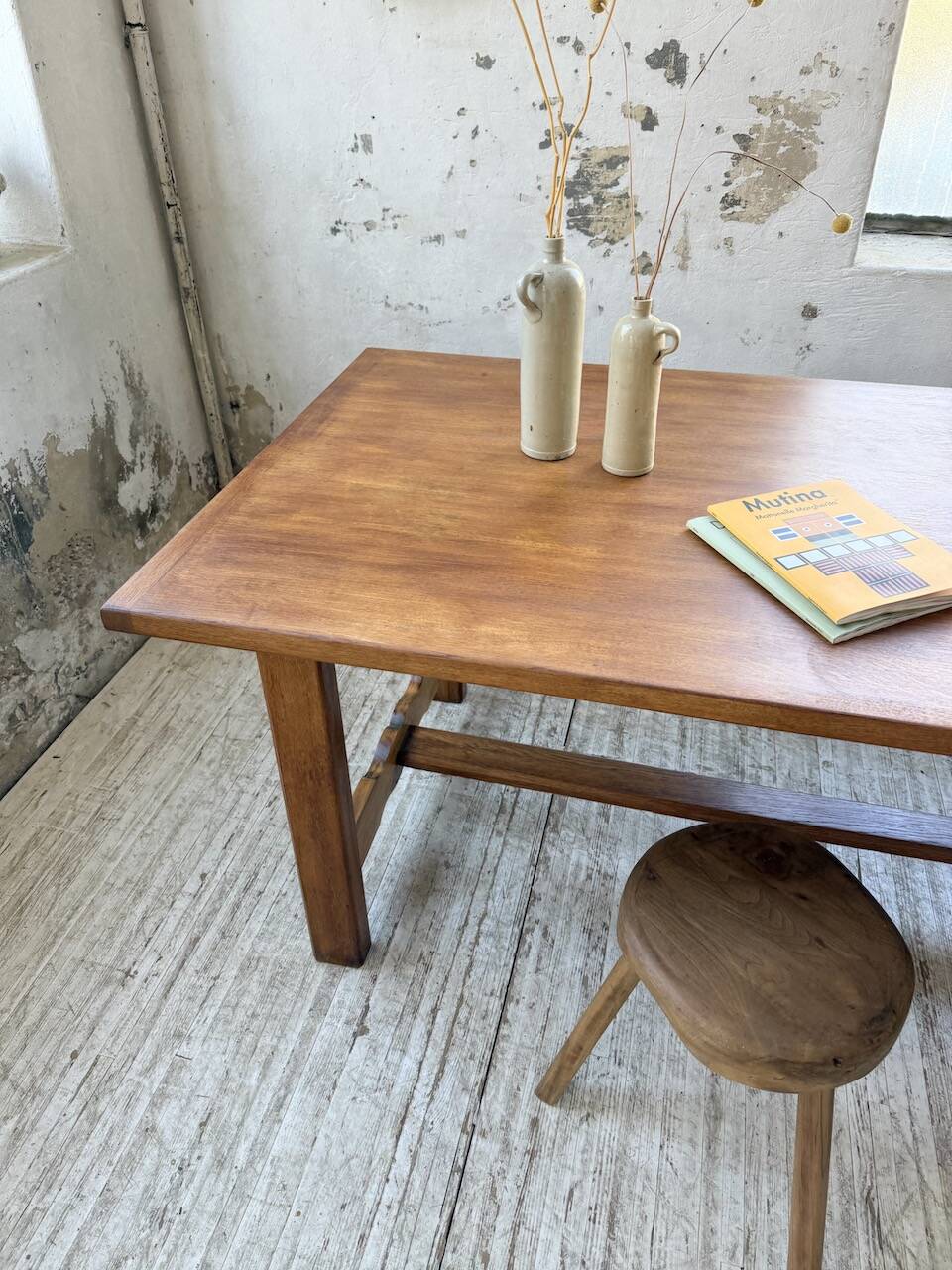 2m oak farmhouse table