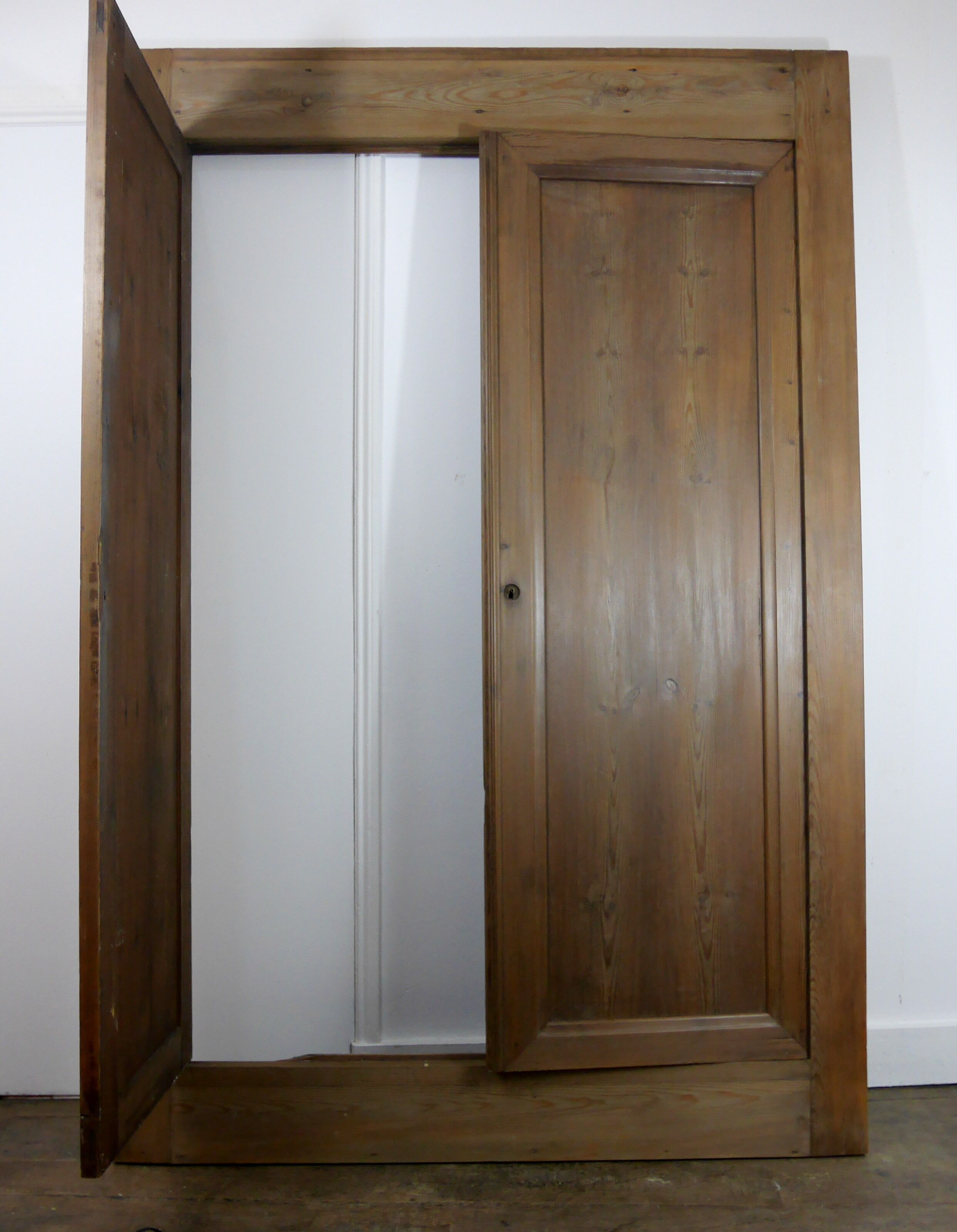 Front door closet cabinet pitchpin