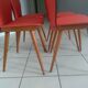 Suite of 4 chairs by Bistrot Baumann 800 by Swiss designer Max Bill 1950s