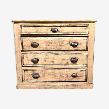 Antique patinated workshop chest of drawers