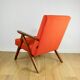 B-310 VAR armchair orange structural velvet - 2 pieces available