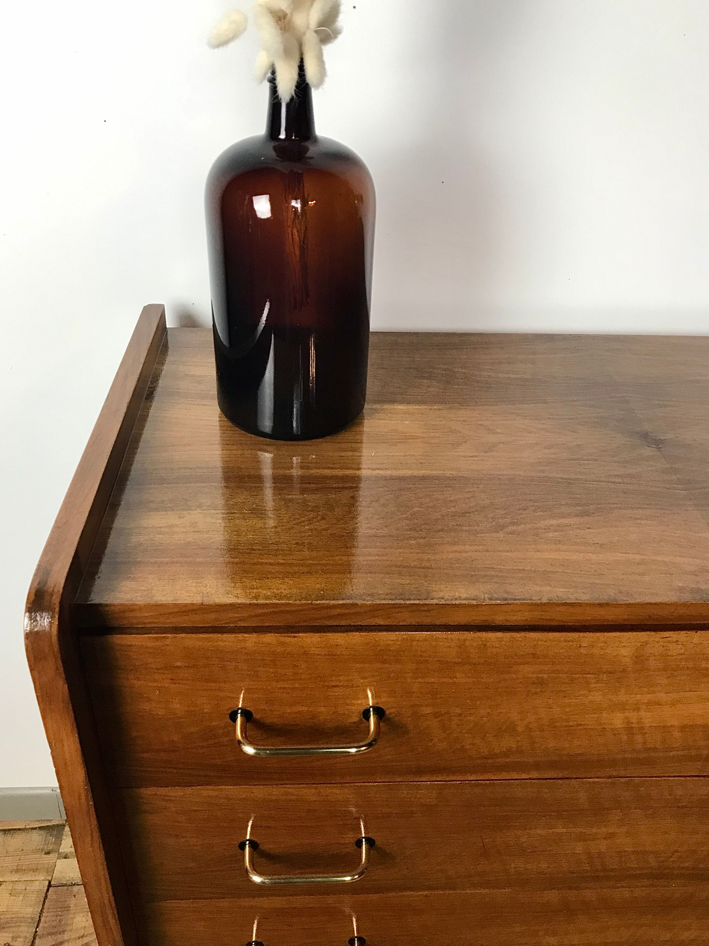 Vintage walnut dresser