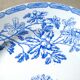 Lot de 6 assiettes KG Luneville décor bleu