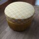 Pouf crapaud à franges vintage
