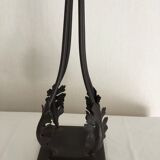 Candlestick wrought with its original candle iron