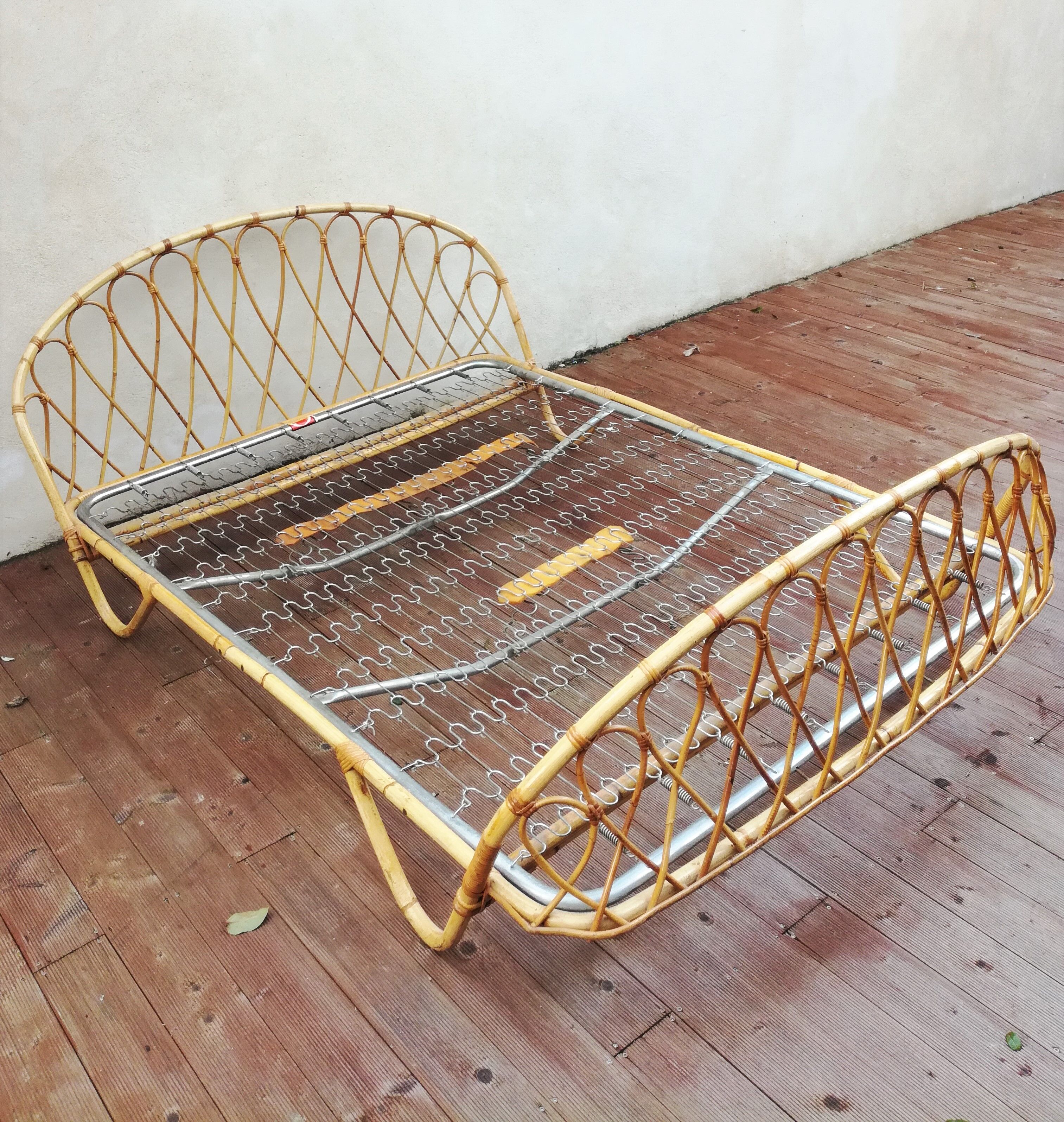 Rattan bed 2 people