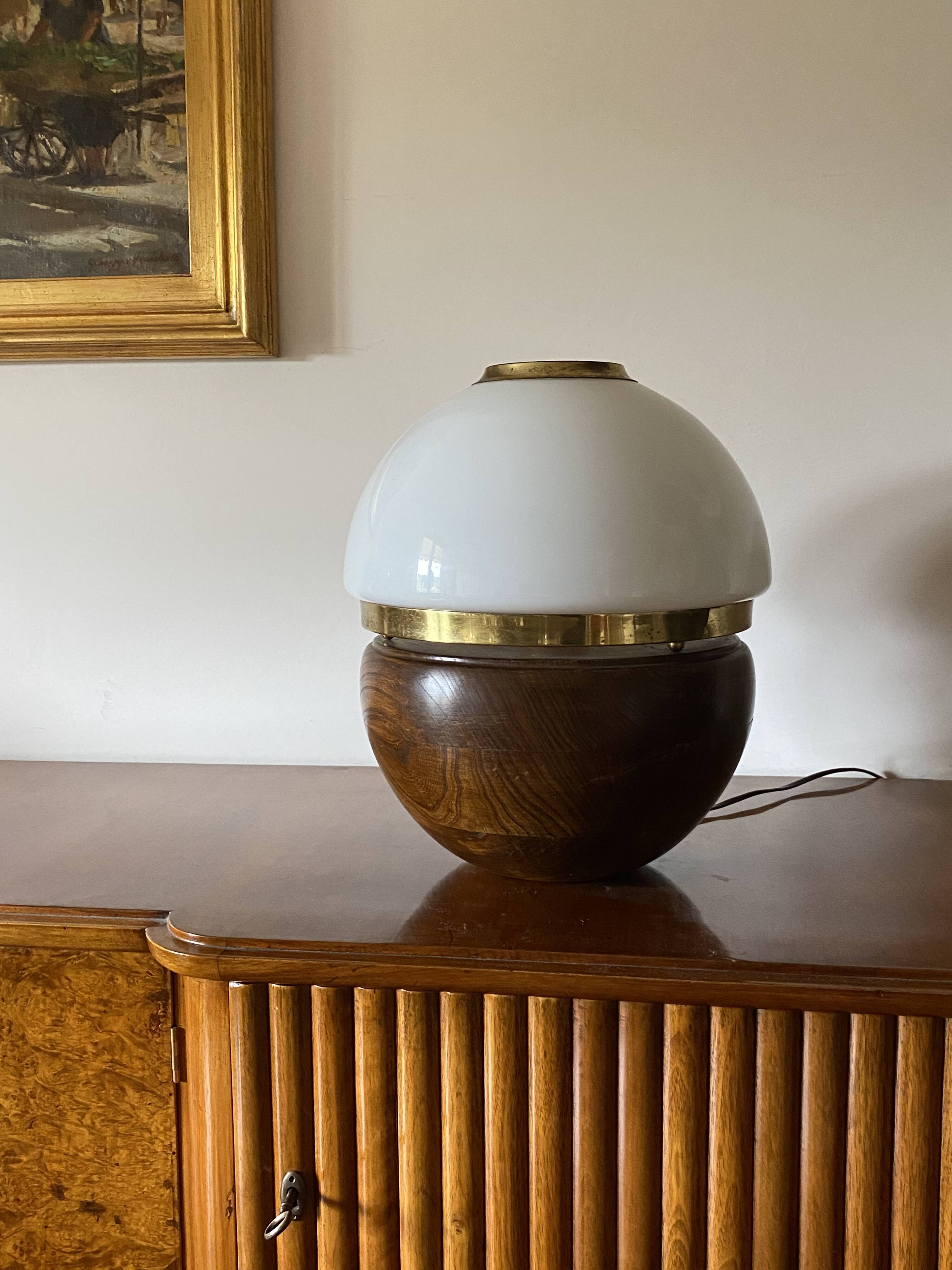 Luigi Caccia Dominioni, rare table lamp, Azucena Italy, 1970s