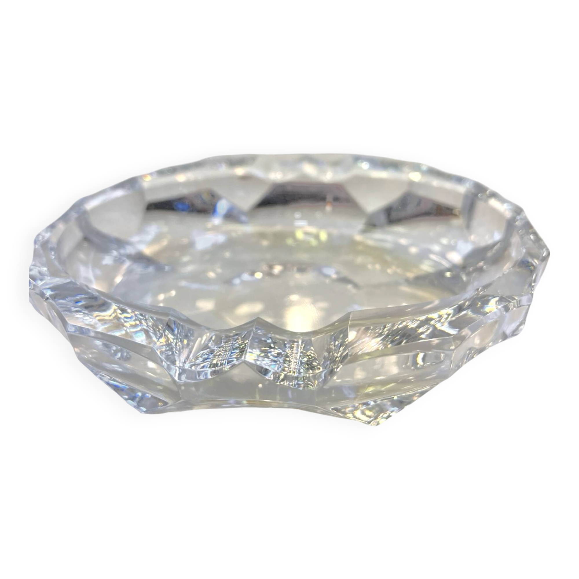 Jablonecke Sklarny crystal ashtray in Desna, Czechoslovakia, 1970s.