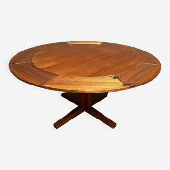 Table scandinave flip flap lotus par drylund en teck 1960