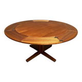 Scandinavian flip flap lotus table by drylund in teak 1960