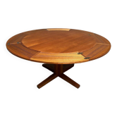 Scandinavian flip flap lotus table by drylund in teak 1960