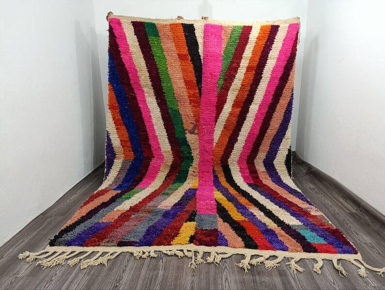 Rare handmade wool rug 200cm x 300cm