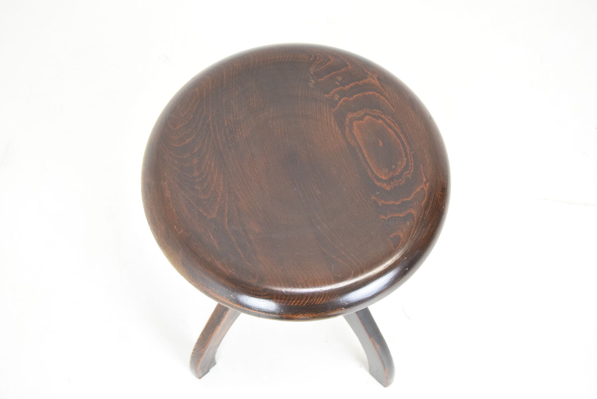 Mid-century height adjustable piano stool,1950's