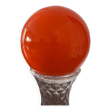 Glass globe lined