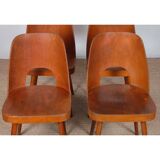 Set of 4 vintage chairs by Oswald Haerdtl for Ton, 1960.