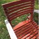 Ancien salon de jardin en bois design 50-60