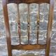 Paire de chaises 1900  bois & velours ocre doré — charme bourgeois